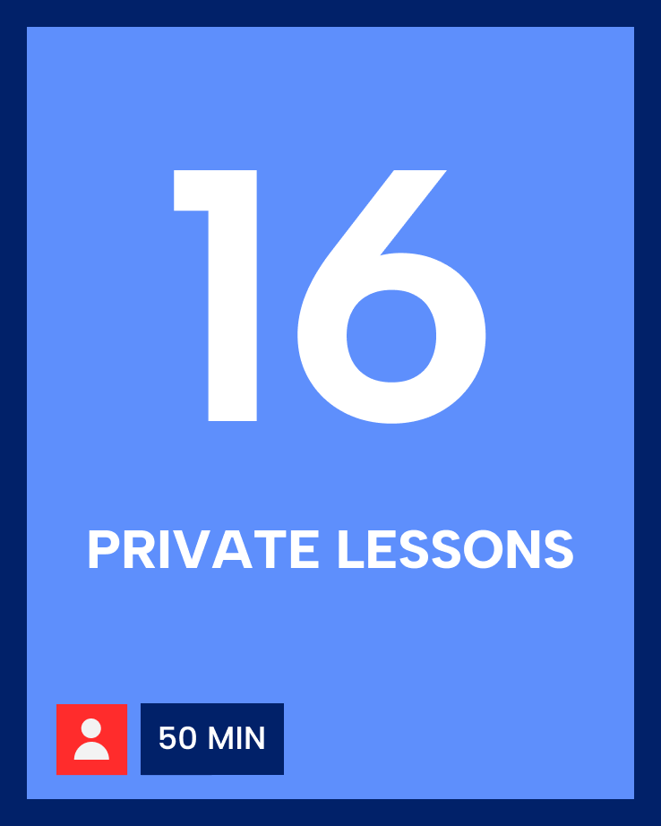 16 Private Lessons bundle