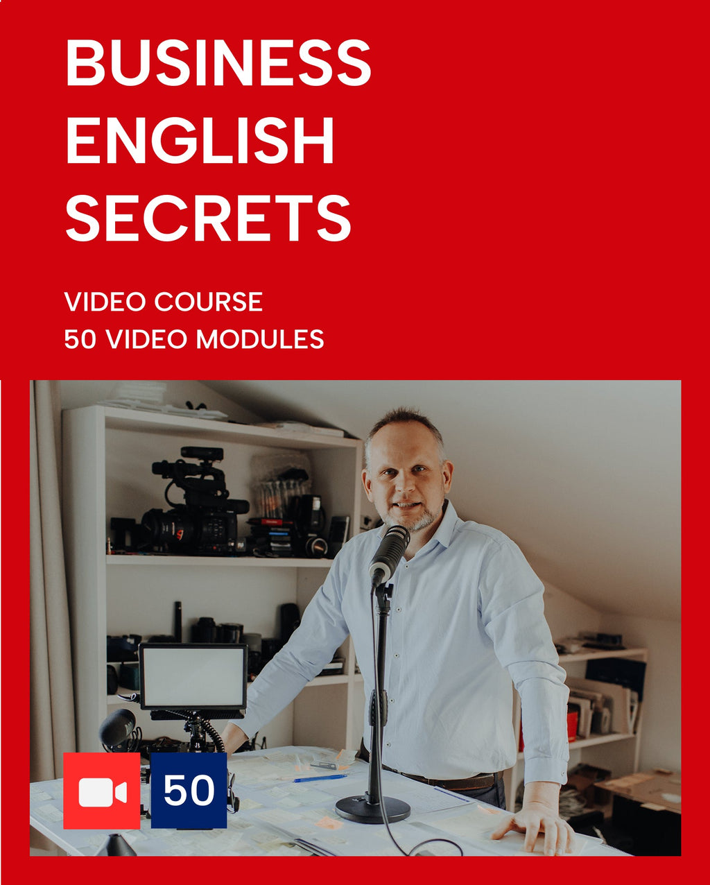 Business English Secrets course (50 lessons) + Business English Marketing book