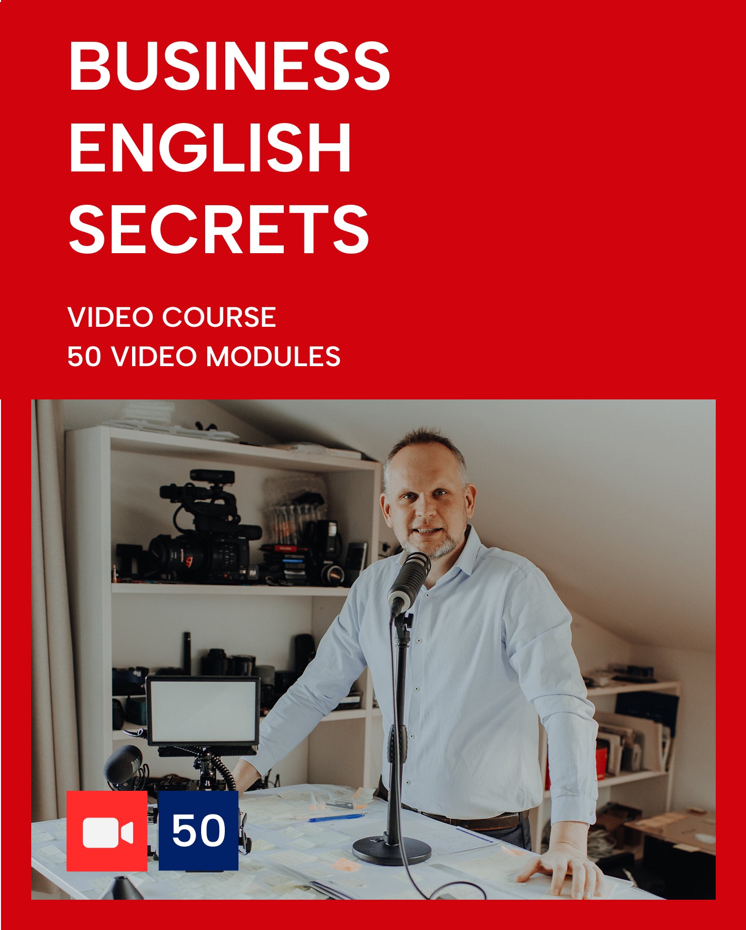 Business English Secrets course (50 lessons) + Business English Marketing book
